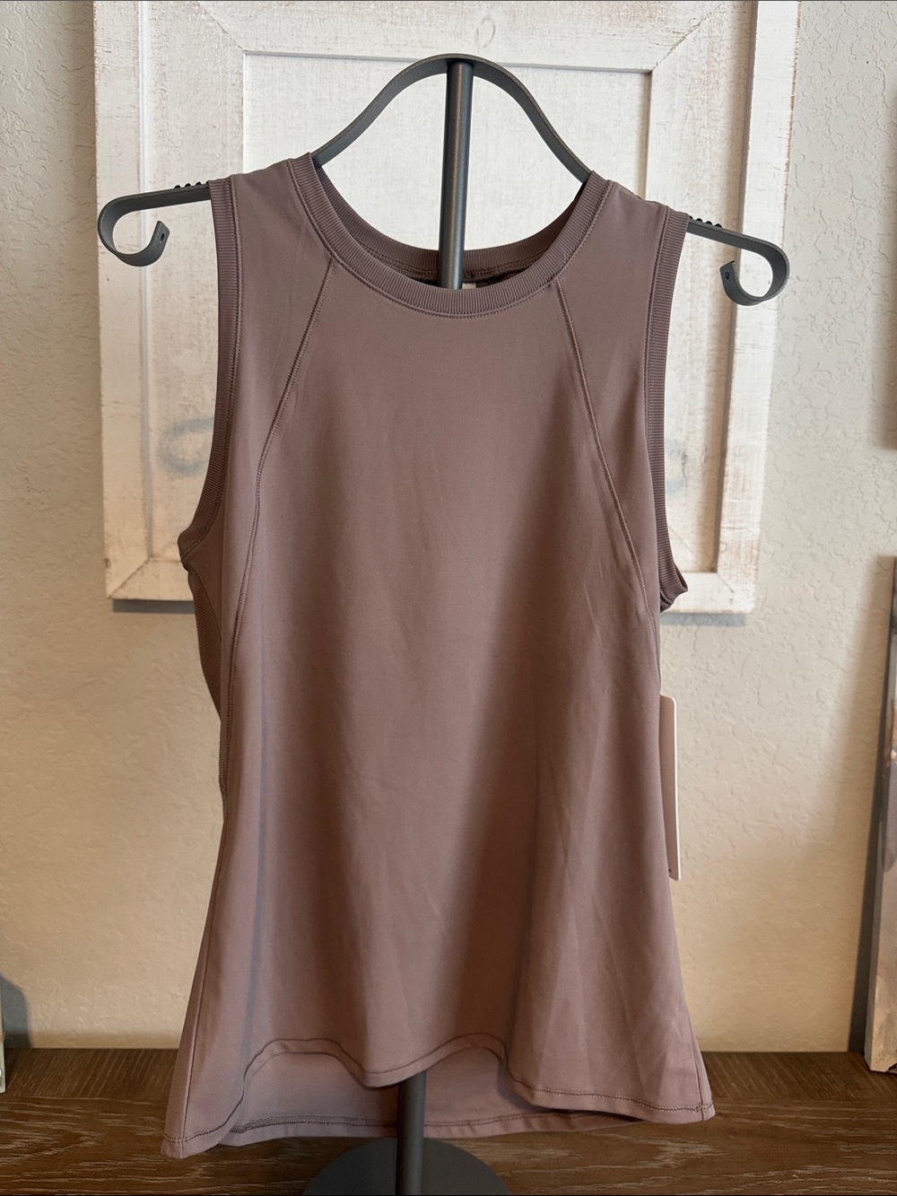 RBX Mauve Brown Sleeveless Crew Tank